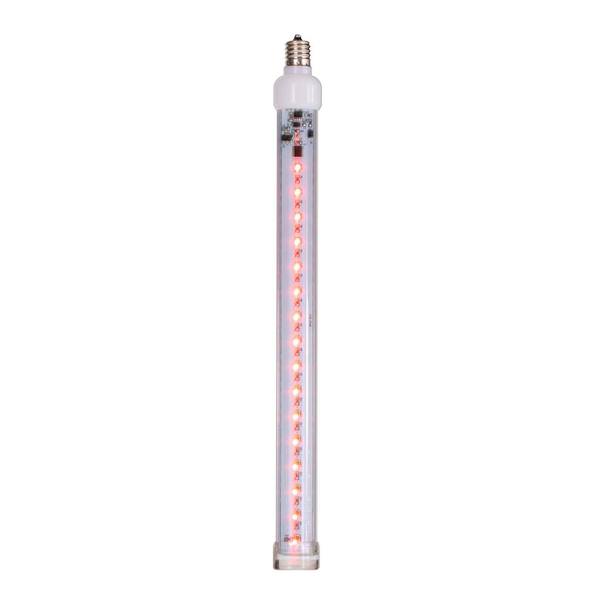 12" Red C9 Base Snow Fall LED Tube Lights (5 Pack)