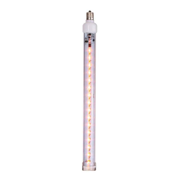 12" Orange C9 Base Snow Fall LED Tube Lights (5 Pack)