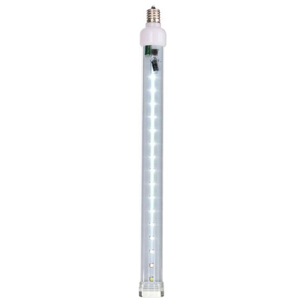 12" Pure White C9 Base Snow Fall LED Tube Lights (5 Pack)