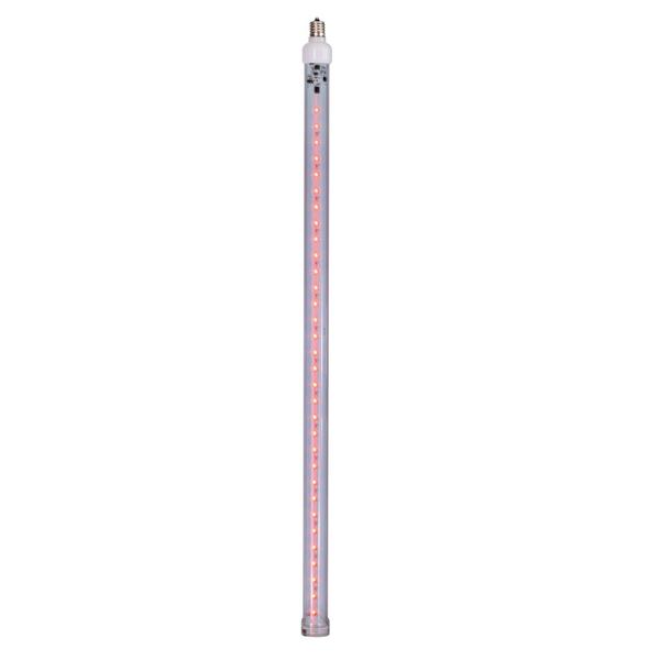 24" Red C9 Base Snow Fall LED Tube Lights (5 Pack)
