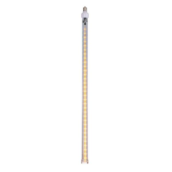 24" Yellow C9 Base Snow Fall LED Tube Lights (5 Pack)