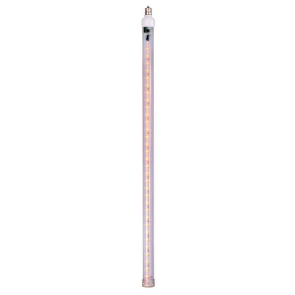 24" Orange C9 Base Snow Fall LED Tube Lights (5 Pack)