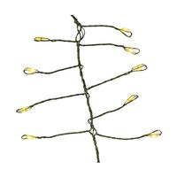 Kurt S. Adler 240 Light 8' Green Wire Cool White Fairy Cluster Garland