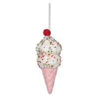 Vickerman 5.75" Pink Ice Cream Cone Ornament (3 Pack)