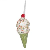 Vickerman 5.75" Lime Ice Cream Cone Ornament (3 Pack)