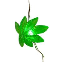 Kurt S. Adler 9' Battery Operated LED Cannabis Curtain Light Set