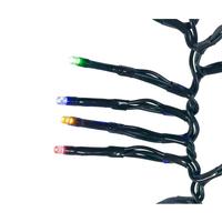 Kurt S. Adler 16' 480 Light Green Wire Multi-Color Multifunction Cluster Garland Lights