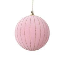 View 4.7" Light Pink Round Ornament (3 Pack)