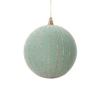 Vickerman 4.7" Light Green Round Ornament (3 Pack)