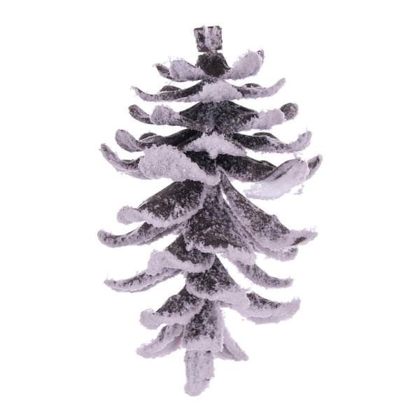 6" Snowy Glitter Pinecone Ornament (3 Pack)