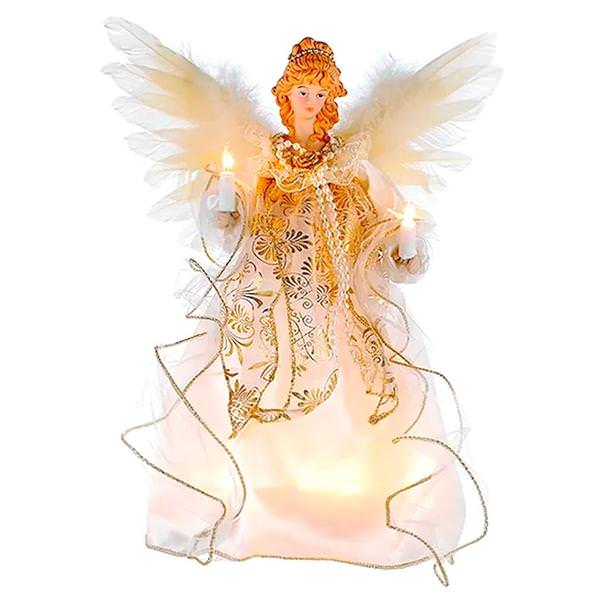 10 Light 12" Angel Christmas Tree Topper