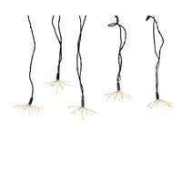 Kurt S. Adler 12' 75 Light Green Wire Classic White Cluster Burst Twinkle Lights