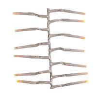 Kurt S. Adler 33' 1000 Light Clear Wire Warm White Multifunction Cluster Garland Lights