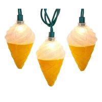 Kurt S. Adler 10 Light 9' UL Ice Cream Cone Light Set