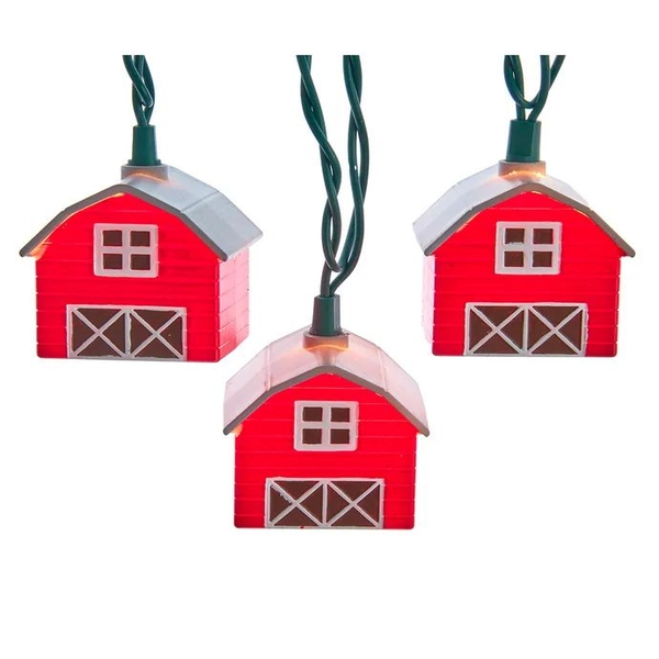 10 Light 9' UL Barn Light Set