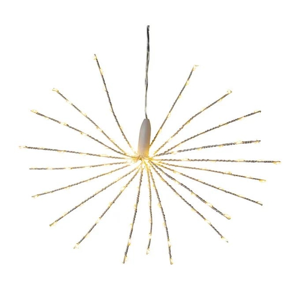 12" 3D Warm White Fairy 120 Light LED Starburst Light