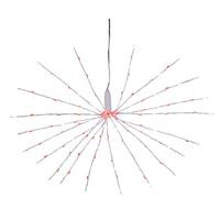 Kurt S. Adler 16" 160L Red & Pure White Fairy LED Starburst Light 