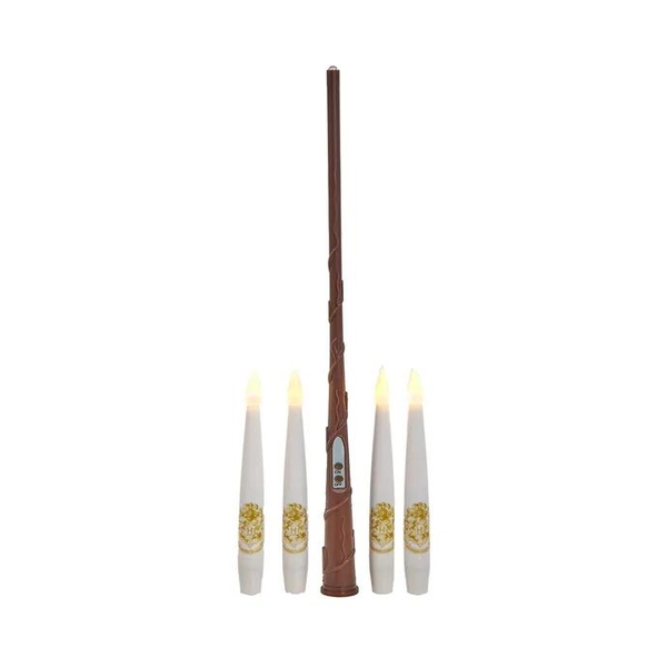5.98" Harry Potter™ Battery Operated 10 Floating Candles with Wand Remote Light Set