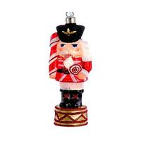 Kurt S. Adler 5.75" Glass Illuminated Gems USB Warm White LED Nutcracker Ornament