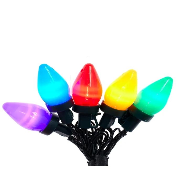 41.25' 100L C7 Multicolor LED Multifunction Light Set With Green Wire
