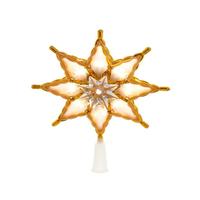 Kurt S. Adler 10" 18 Light LED Multifunction 8-Point Star Tree Topper