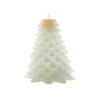 Kurt S. Adler 9" 8 Light Battery Operated Warm White LED White Flicker Flame Christmas Tree Candle 