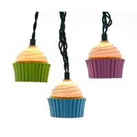 Kurt S. Adler 10 Light 9' UL Multicolor Cupcake Light Set