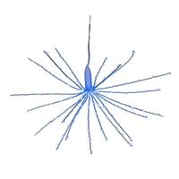 Kurt S. Adler 12" Twinkling Blue Fairy 120 Light LED Starburst Light