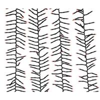 Kurt S. Adler 16' 480L RGB Multifunction LED Green Wire Cluster Garland Lights With Remote