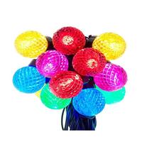 Kurt S. Adler 20 Light 31.6' UL Multicolor G40 Faceted LED Light Set