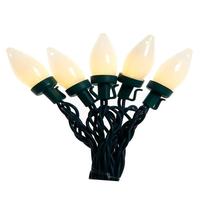 Kurt S. Adler 66' 100L Warm White LED Opaque C7 String Lights On Spool