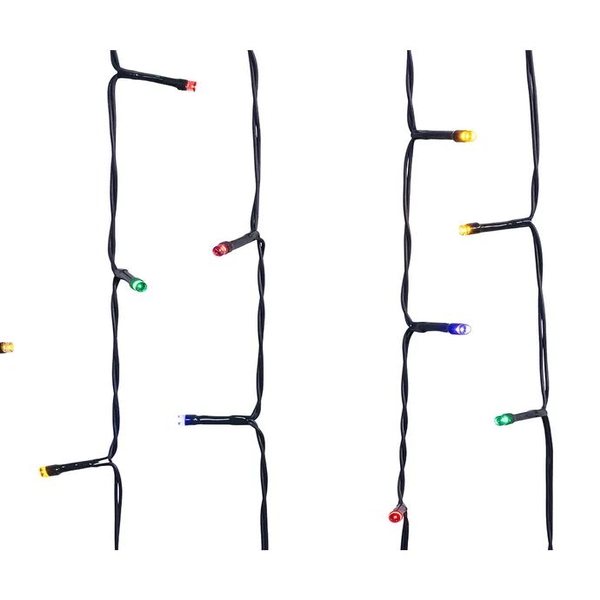 96 Light 23.75' Battery Operated Multifunction Multicolor Jingle Bright™ Fairy Light Set 