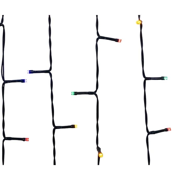 48 Light 11.75' Battery Operated Multifunction Multicolor Jingle Bright™ Fairy Light Set 