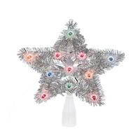 Kurt S. Adler 11 Light 8" UL Multicolor Retro Star Treetop