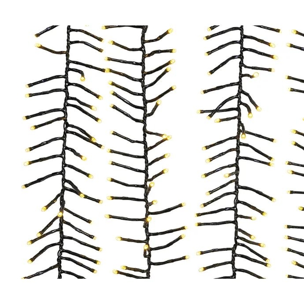 16' 480L Multifunction Dual Color LED Cluster Garland Lights With Remote