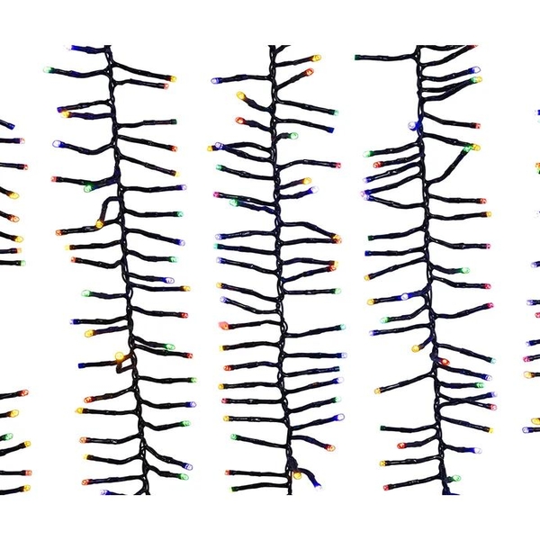 16' 480L Multifunction Multicolor LED Cluster Garland Lights With Remote