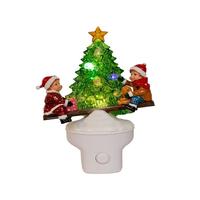 Kurt S. Adler 6.18" Multicolor Warm White Powered Children on Seesaw with Tree Night Light 