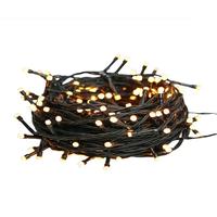 Kurt S. Adler 16' 480L Variable White Multifunction LED Green Wire Cluster Garland Lights With Remote