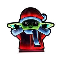 Kurt S. Adler 35.4" Star Wars™ Multicolor LED Grogu Outdoor Infinity Light