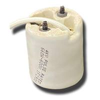 Leviton 9" Lead Medium Screw (E26) Base 4KV Pulse Rated with Captive Screws HID Lamp Holder