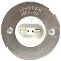 Leviton 660 watt 660 volt White Stationary End R17d HO/VHO Fluorescent Lampholder