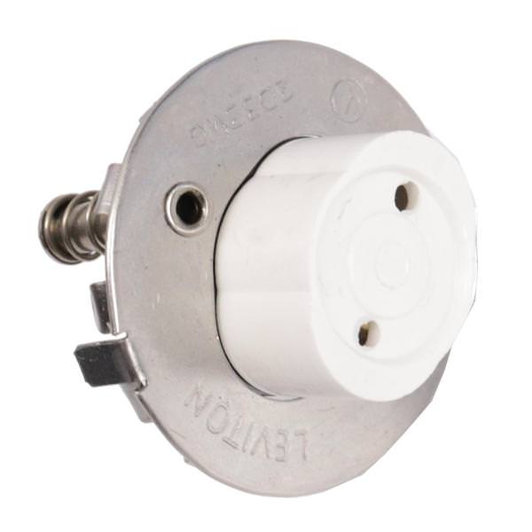Leviton Bi-pin Snap-In Quickwire Fluorescent Lampholder | Plunger End