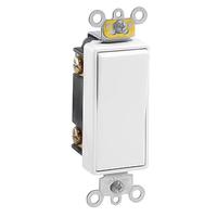 Leviton White 16 amp 120/277 volt Rocker Single Pole Switch