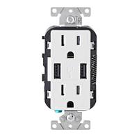 Leviton 15 Amp 125 volt White Wall Outlet