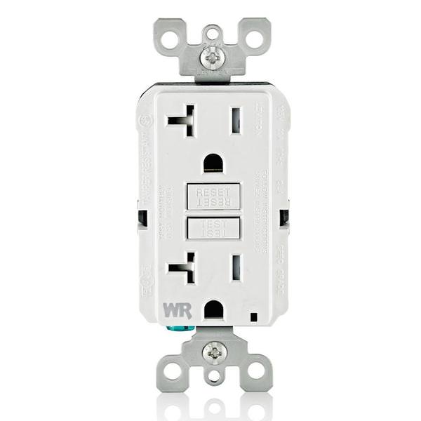 White 20 amp 125 volt Receptacle Outlet