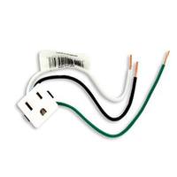 Leviton White 3-prong Snap-in Receptacle