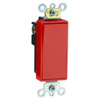 View Red 20 amp 120/277 volt Rocker Single Pole Switch