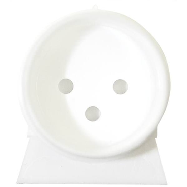 T8 Right Angle White Fluorescent Light Bulb End Cap