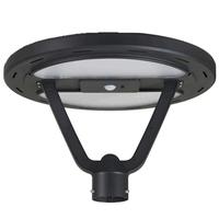 Light Efficient Design 3000K Natural White Black LED Solar Post Top Fixture