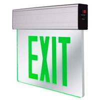 Lithonia Lighting 120/277 volt LED White / Green Letters Exit Sign